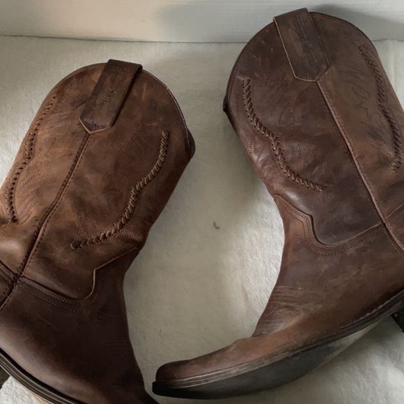 Tobacco Roads Other - Men's Brown Leather Cowboy Boots